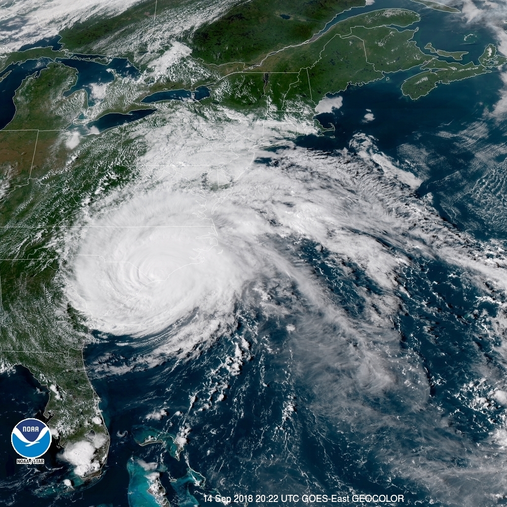 Hurricane Florence Pounding The Carolinas